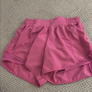 lululemon athletica Pink Athletic Shorts 4” hotty hot